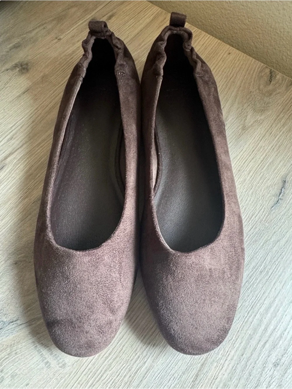 Brown Vegan Ballet Flats